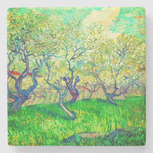 Vincent van Gogh Orchard in Blossom Stone Coaster