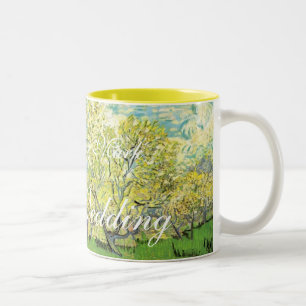 Vincent van Gogh,Orchard in Blossom Two-Tone Coffee Mug