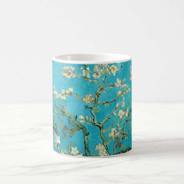 Vincent Van Gogh painting Almond Blossoms Coffee Mug (Center)