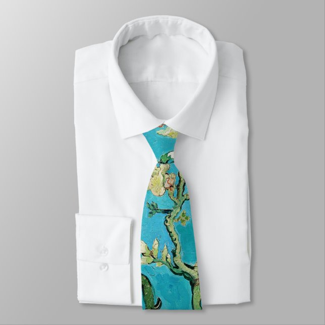 Vincent Van Gogh painting Almond Blossoms Tie (Tied)