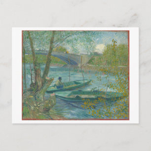 Vincent van Gogh Painting "Fishing in Spring" Postcard