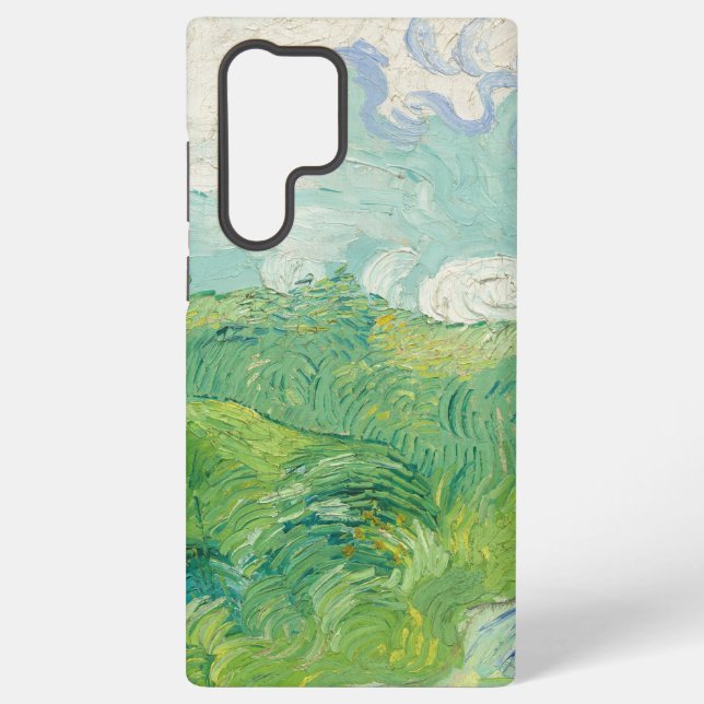 Vincent Van Gogh painting Green wheat field  Samsung Galaxy S22 Ultra Case (Back)