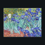 Vincent Van Gogh painting Irises Invitation Postcard<br><div class="desc">Irises is one of several paintings of irises by the Dutch artist Vincent van Gogh (1889). The painting is one of his most renowned works.</div>