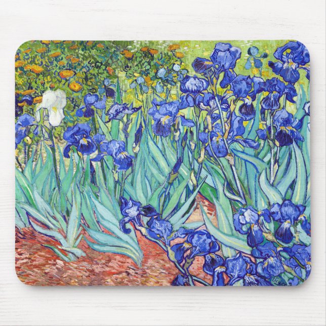 Vincent Van Gogh painting Irises Mouse Mat (Front)