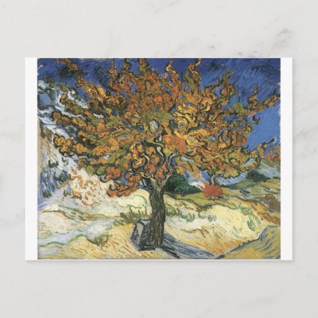 Vincent Van Gogh Painting: Van Gogh Mulberry Tree Postcard (Front)