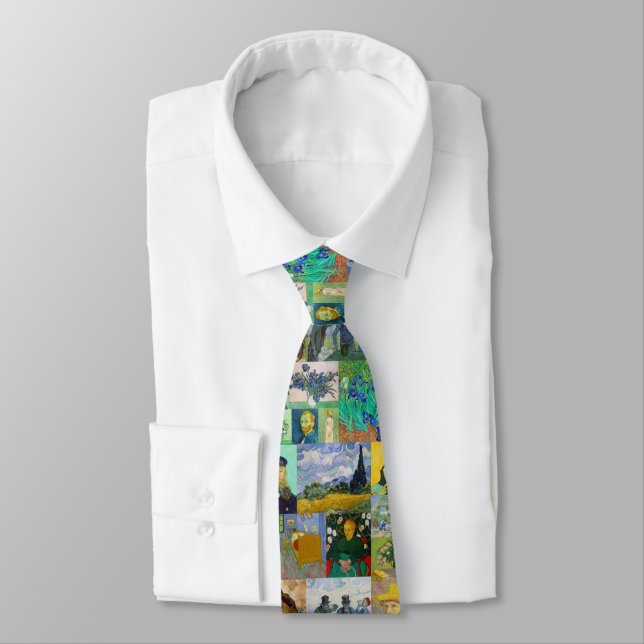 Vincent van Gogh Paintings Tie (Tied)