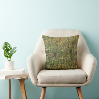 Vincent van Gogh - Pasture in Bloom Cushion
