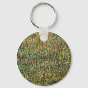 Vincent van Gogh - Pasture in Bloom Key Ring