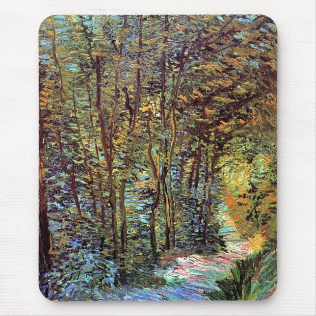 Vincent Van Gogh - Path In The Woods Fine Art Mouse Mat (Front)