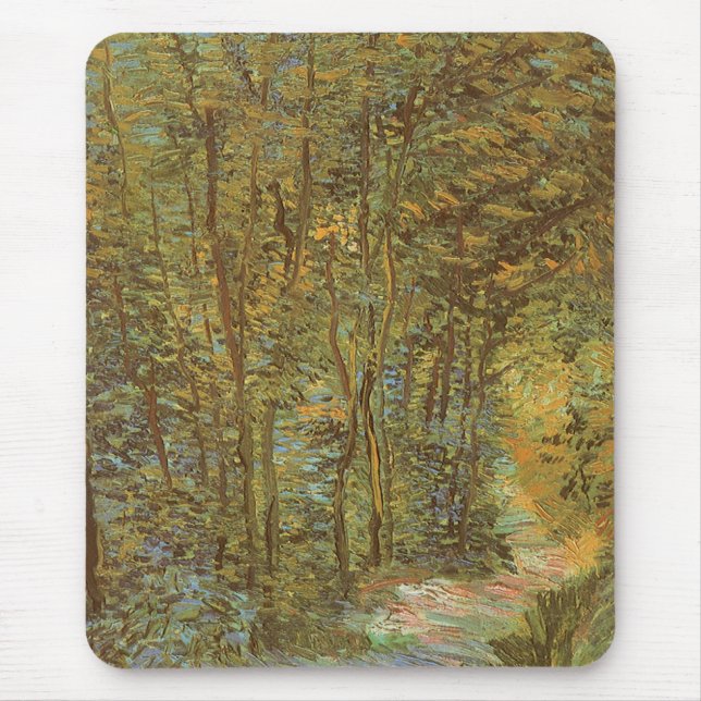 Vincent van Gogh - Path in the Woods Mouse Mat (Front)