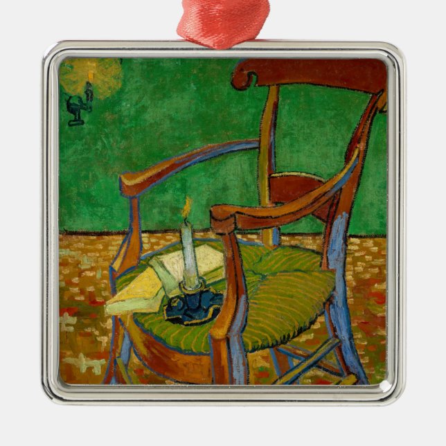 Vincent van Gogh - Paul Gauguin's Armchair Metal Tree Decoration (Front)