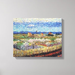 Vincent Van Gogh - Peach Trees in Blossom Fine Art Canvas Print