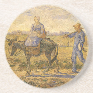 Vincent van Gogh - Peasant Couple Going to Work Coaster