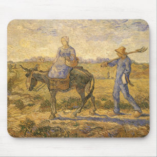 Vincent van Gogh - Peasant Couple Going to Work Mouse Mat