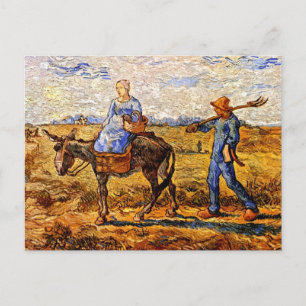 Vincent Van Gogh - Peasant Couple Going To Work Postcard