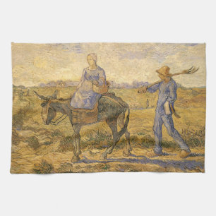 Vincent van Gogh - Peasant Couple Going to Work Tea Towel