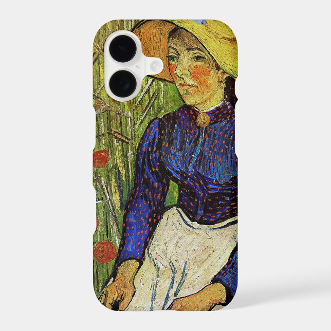 Vincent van Gogh - Peasant Girl in Straw Hat (Back)