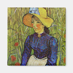 Vincent van Gogh - Peasant Girl in Straw Hat Magnet