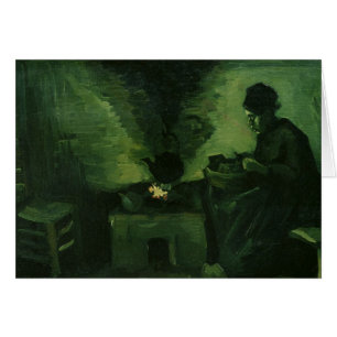 Vincent van Gogh Peasant Woman by the Hearth