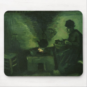 Vincent van Gogh Peasant Woman by the Hearth Mouse Mat