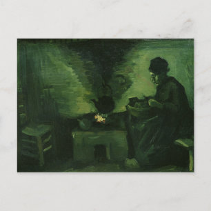 Vincent van Gogh   Peasant Woman by the Hearth Postcard