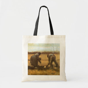 Vincent van Gogh - Peasants Planting Potatoes Tote Bag