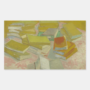 Vincent van Gogh - Piles of French Novels Rectangular Sticker