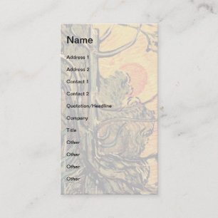 Vincent Van Gogh - Pine Trees Against A Red Sky Business Card