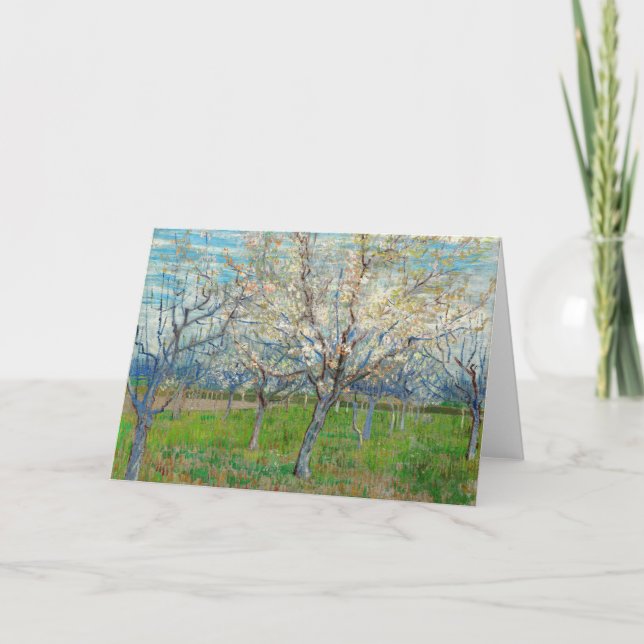Vincent van Gogh - Pink Orchard Card (Front)