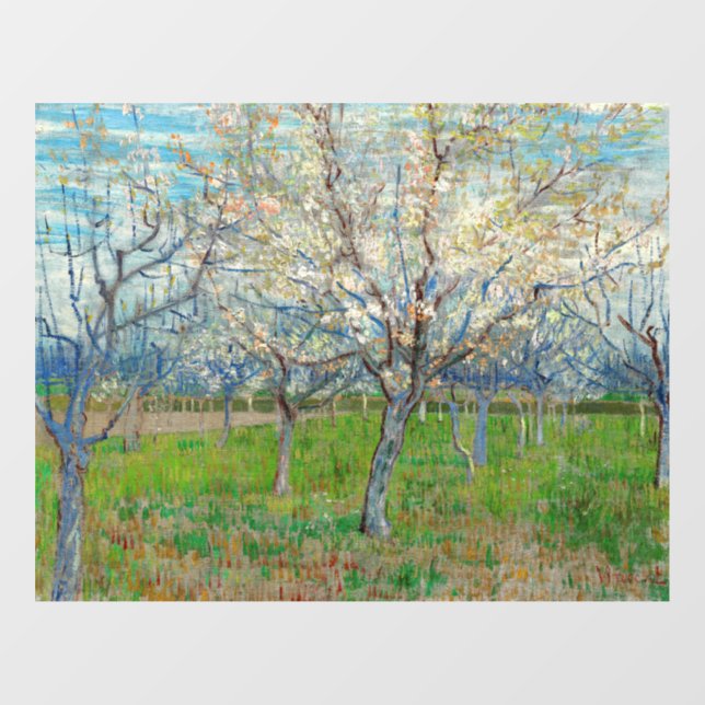 Vincent van Gogh - Pink Orchard Window Cling (Sheet)