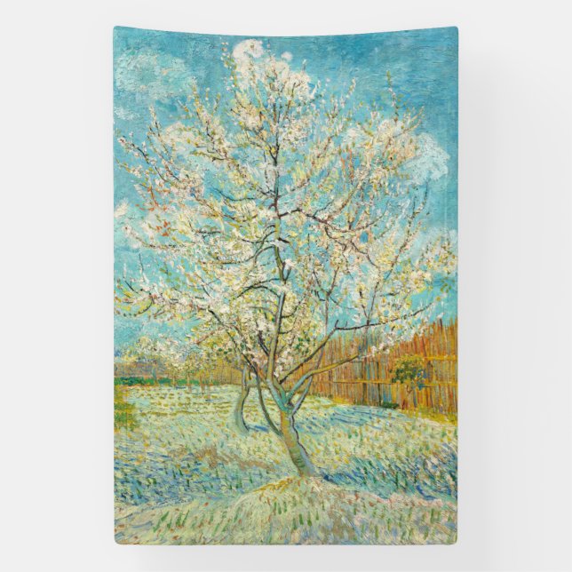 Vincent van Gogh - Pink Peach Tree in Blossom Banner (Vertical)