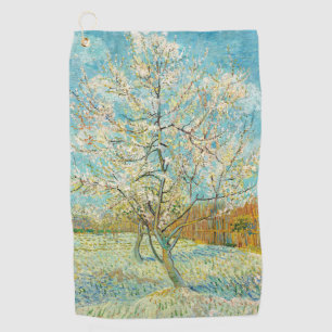 Vincent van Gogh - Pink Peach Tree in Blossom Golf Towel