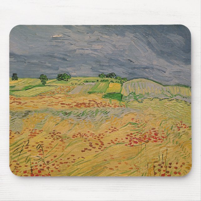 Vincent van Gogh | Plain at Auvers, 1890 Mouse Mat (Front)