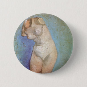 Vincent van Gogh - Plaster Statuette Female Torso 6 Cm Round Badge