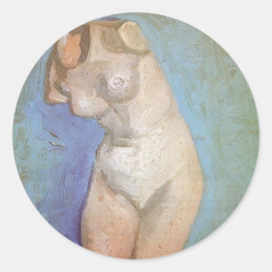 Vincent van Gogh - Plaster Statuette Female Torso Classic Round Sticker