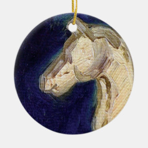 Vincent Van Gogh - Plaster Statuette Of A Horse Ceramic Tree Decoration