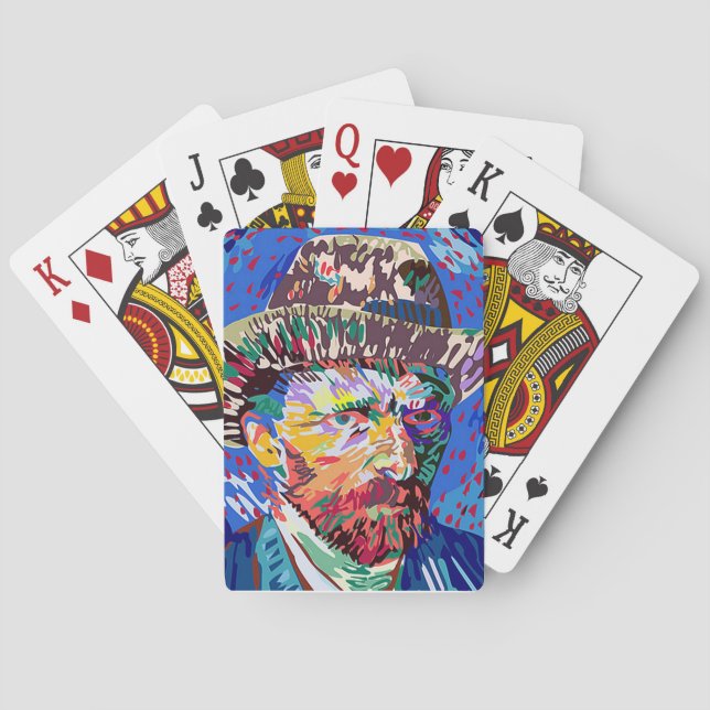 Vincent van Gogh playing cards (Back)