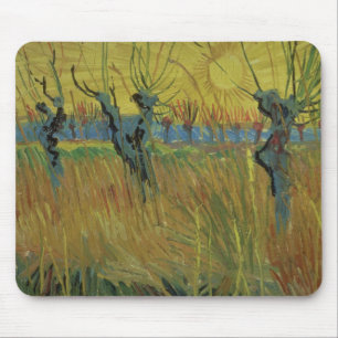 Vincent van Gogh   Pollarded Willows, Setting Sun Mouse Mat