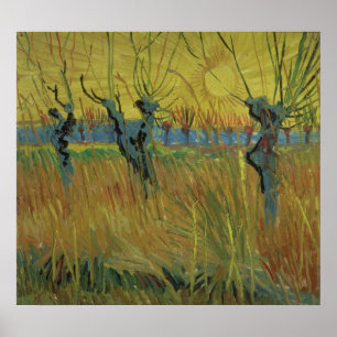 Vincent van Gogh   Pollarded Willows Setting Sun Poster