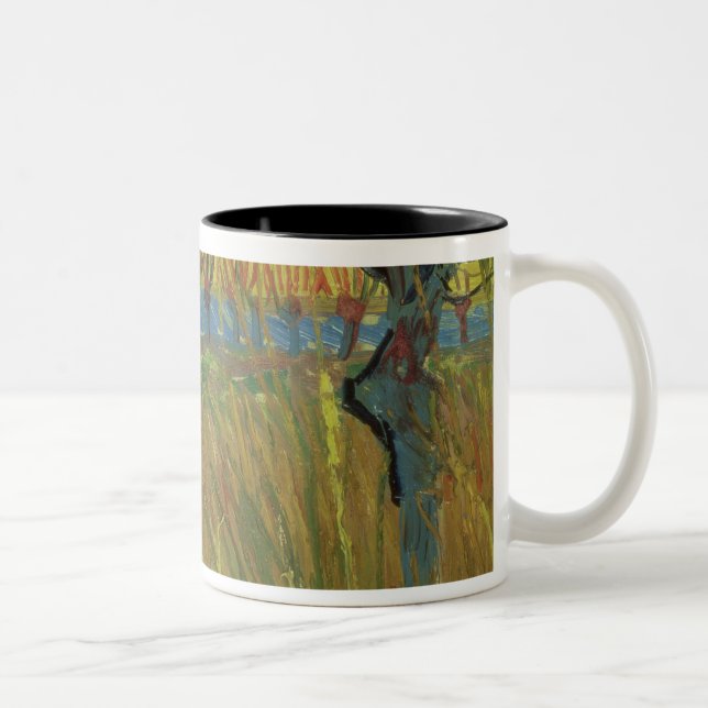 Vincent van Gogh | Pollarded Willows, Setting Sun Two-Tone Coffee Mug (Right)