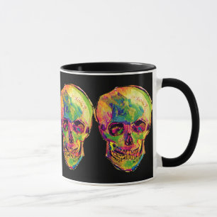 Vincent Van Gogh - Pop Art Halloween Skull Mug