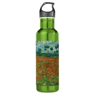 Vincent Van Gogh Poppy Field Floral Vintage Art 710 Ml Water Bottle