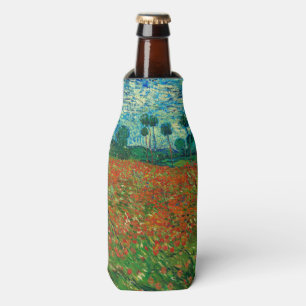 Vincent Van Gogh Poppy Field Floral Vintage Art Bottle Cooler