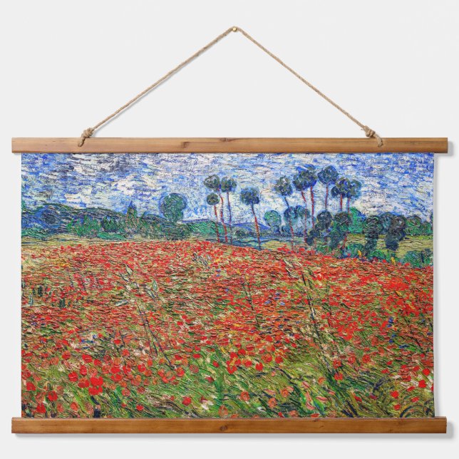 Vincent van Gogh - Poppy Field Hanging Tapestry (Front)