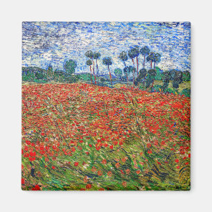 Vincent van Gogh - Poppy Field Magnet