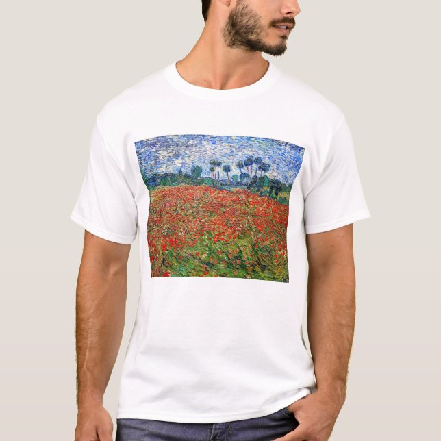 Vincent van Gogh - Poppy Field T-Shirt (Front)