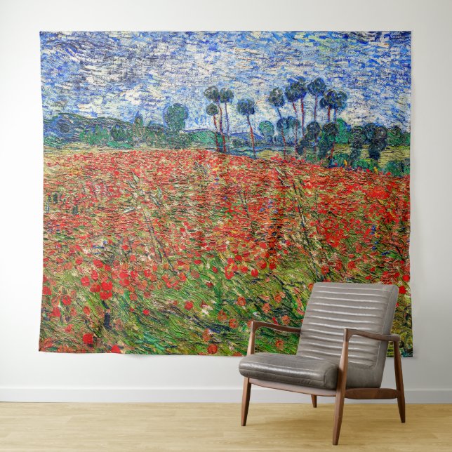 Vincent van Gogh - Poppy Field Tapestry (In Situ (Horizontal))