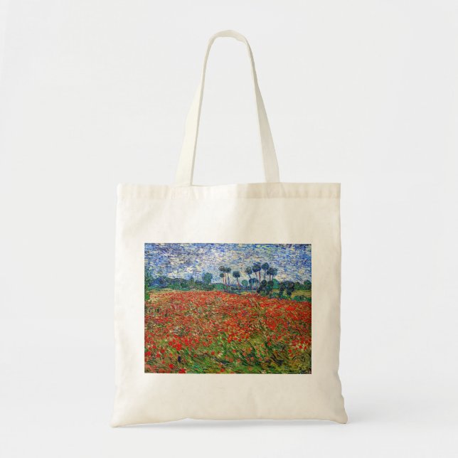 Vincent van Gogh - Poppy Field Tote Bag (Front)