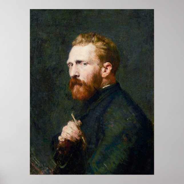 Vincent van Gogh Portrait by John Peter Russell Poster (Front)