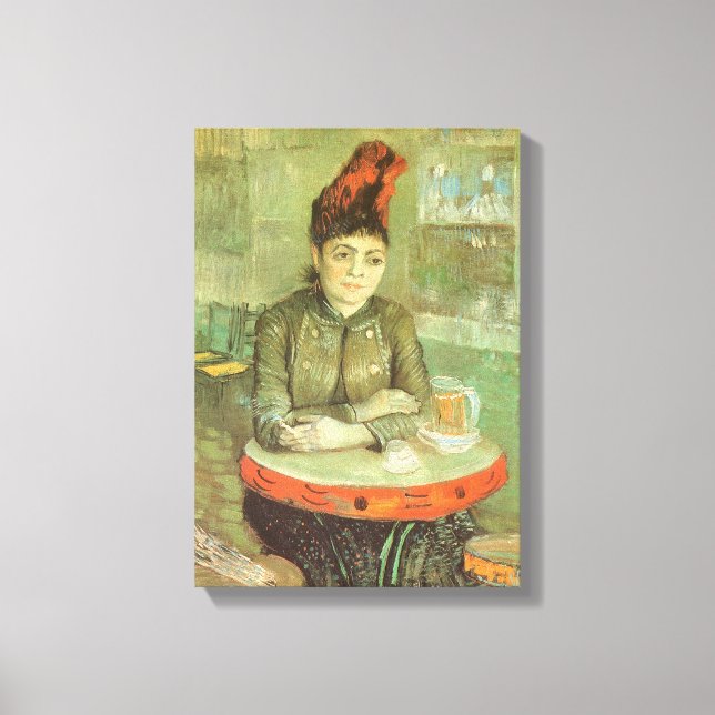 Vincent van Gogh - Portrait of Agostina Segatori Canvas Print (Front)